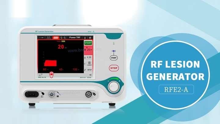 MDR CE 1 canal RF Lesão Gerador eletrocirúrgico de alta frequência Monitoramento de impedância de gerenciamento de dor