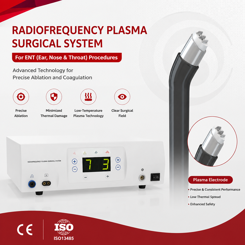 Sistema de cirurgia de plasma otorrinolaringológico para tratamento de ronco | Gerador de RF Coblation de baixa temperatura com varinha de plasma descartável