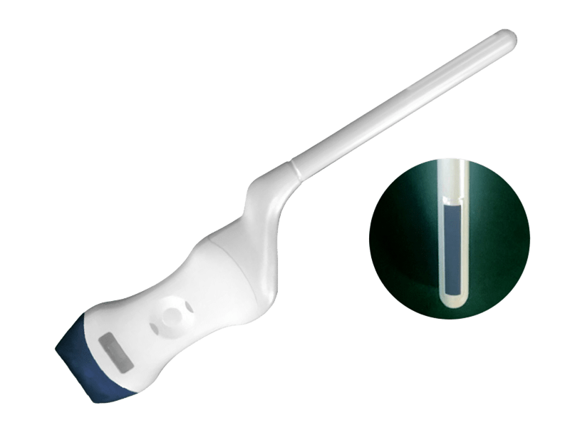 Sonda de ultrassom portátil sem fio de 128 elementos FDA CE ISO13485 com cabeça dupla linear e transretal para urologia